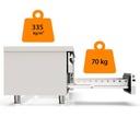 TOPLINE Unterbaukühltisch / 2-fach GN 1/1 mit 4 Schubladen, 1345 x 700 mm
