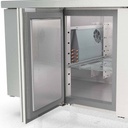 TOPLINE Saladette / 3-fach mit Türen, Edelstahldeckel, GN 1/6, 1795 x 700 mm