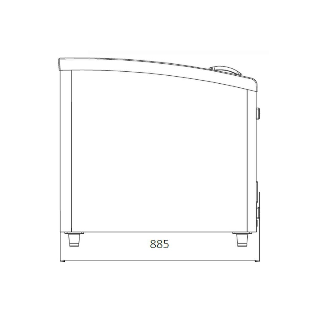 TOPLINE Tiefkühltruhe 900 mit Glasschiebedeckel, Weiß, LED, 1700 x 885 mm