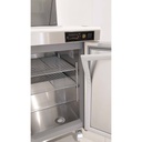 TOPLINE Zubereitungstisch / 2-fach mit Türen, Glasklappdeckel, auf Rollen, GN 1/6, 1228 x 830 mm