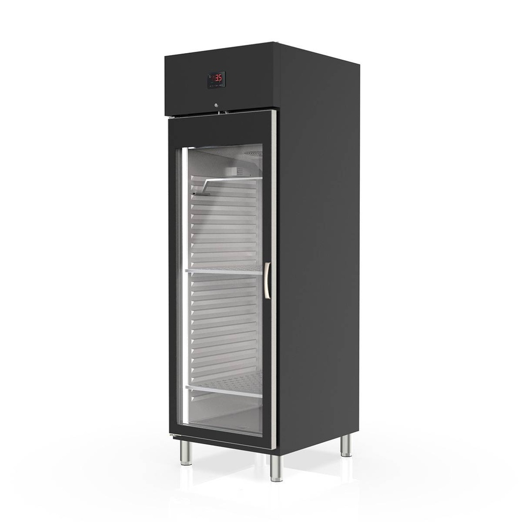 TOPLINE Reifeschrank Dry-Aging Schwarz, 645 Liter, 150 kg Fleisch, 680 x 850 mm