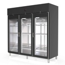 TOPLINE Reifeschrank Dry-Aging Schwarz, 2197 Liter, 450 kg Fleisch, 2055 x 850 mm