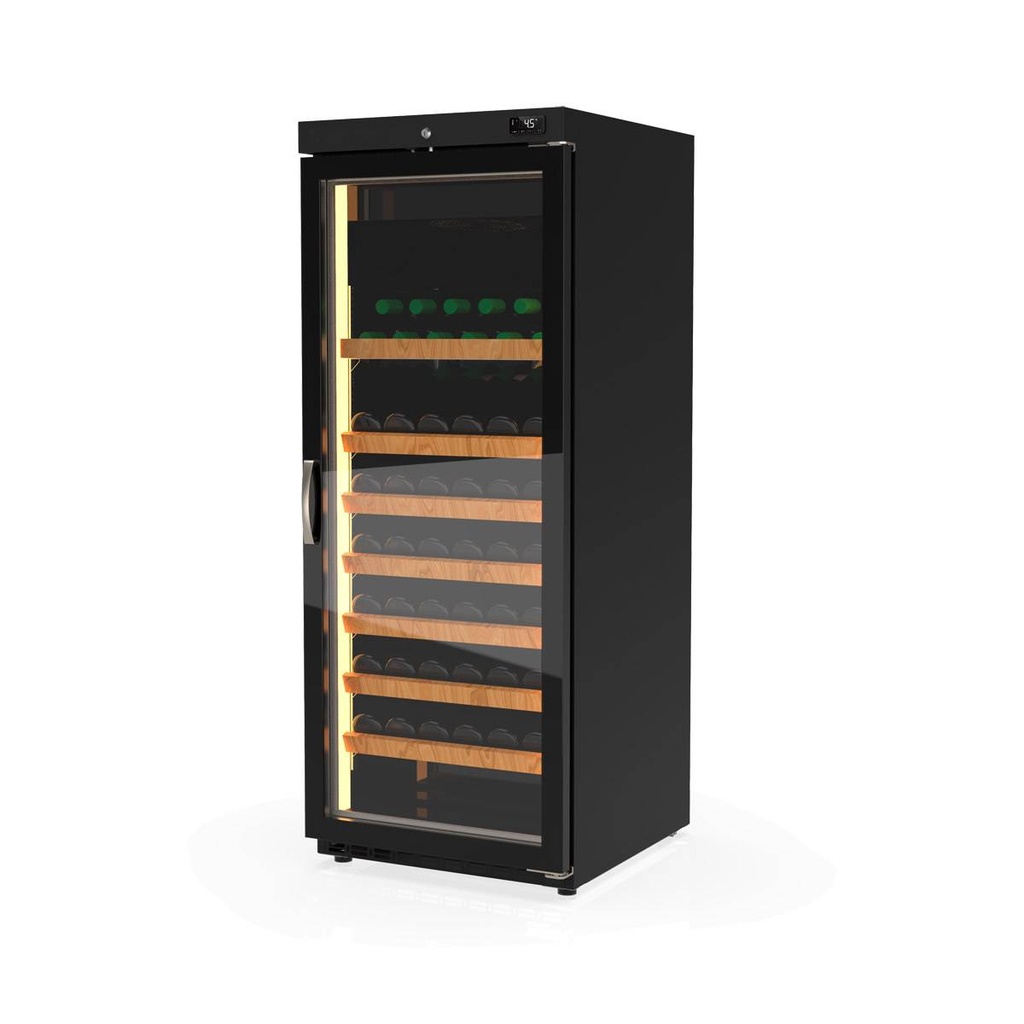 TOPLINE Weinkühlschrank 650 Schwarz, 240 Liter, 60 Flaschen, 600 x 650 mm