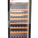 TOPLINE Weinkühlschrank 650 Schwarz, 240 Liter, 60 Flaschen, 600 x 650 mm