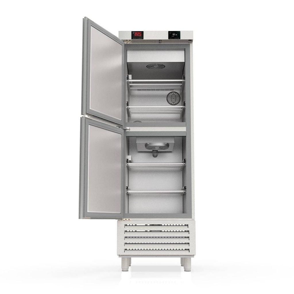 TOPLINE Reifeschrank Dry-Aging 2 Zonen, Edelstahl, Abtropfen und Trocknen, 245 + 245 Liter, 680 x 735 mm