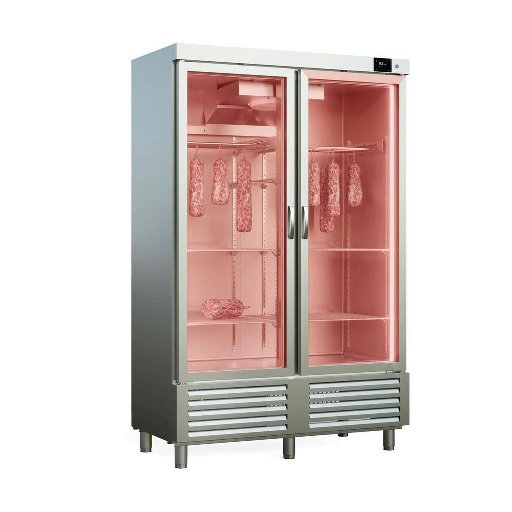 TOPLINE Reifeschrank Dry-Aging, Edelstahl, Abtropfen und Trocknen, 1201 Liter, 1370 x 735 mm