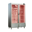 TOPLINE Reifeschrank Dry-Aging, Edelstahl, Abtropfen und Trocknen, LED, 1201 Liter, 1370 x 735 mm