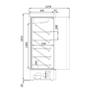 TOPLINE Weinkühlschrank Schwarz, 2 Zonen symmetrisch, 1000 Liter, 1250 x 770 mm