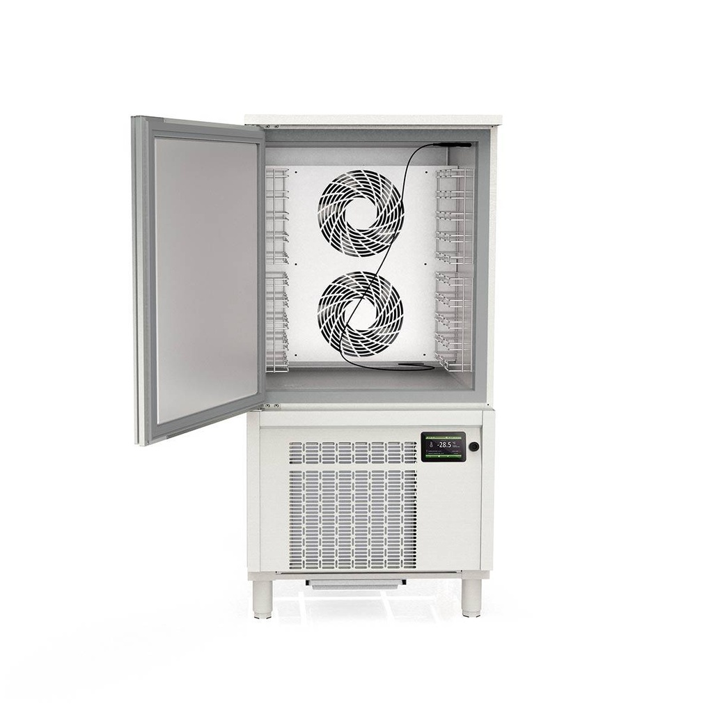 TOPLINE Schockfroster Edelstahl, für 10x GN1/1 (40 mm) oder 10x EN 60x40, 800 x 800 mm