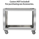 Untergestell für TOPLINE Elektro Pizzaofen 6 x 34 cm (breite Version), 1450 x 825 mm