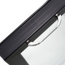 Barkühlschrank schwarz / 1 Glastür, Höhe 900 mm, 600 x 520 mm