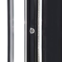 Barkühlschrank schwarz / 2 Glasschiebetüren, Höhe 900 mm, 900 x 520 mm