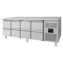 Kühltisch / 8 Schubladen - Monoblock, 2230 x 700 mm