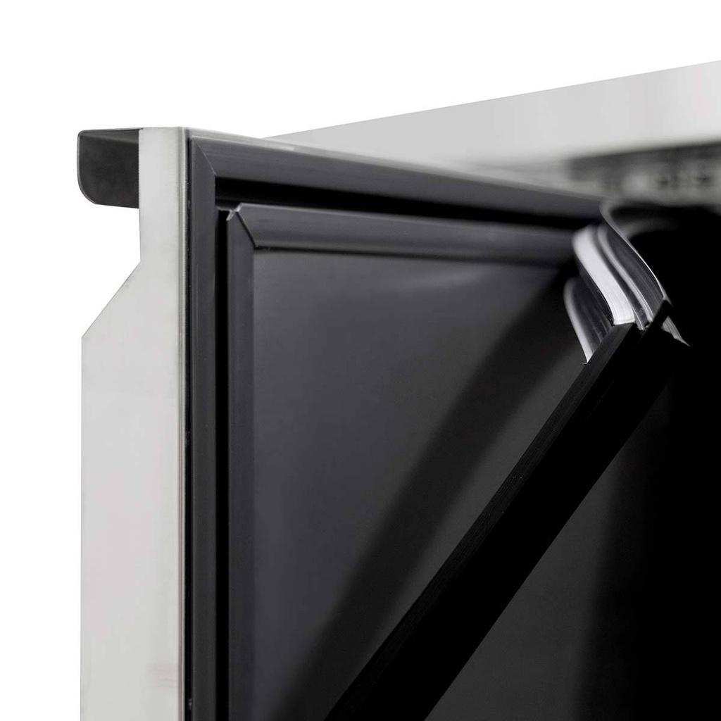 Kühltisch / 2 Türen & 4 Schubladen inkl. Aufkantung - Monoblock, 2230 x 700 mm