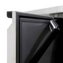 Kühltisch / 2 Türen & 4 Schubladen inkl. Aufkantung - Monoblock, 2230 x 700 mm