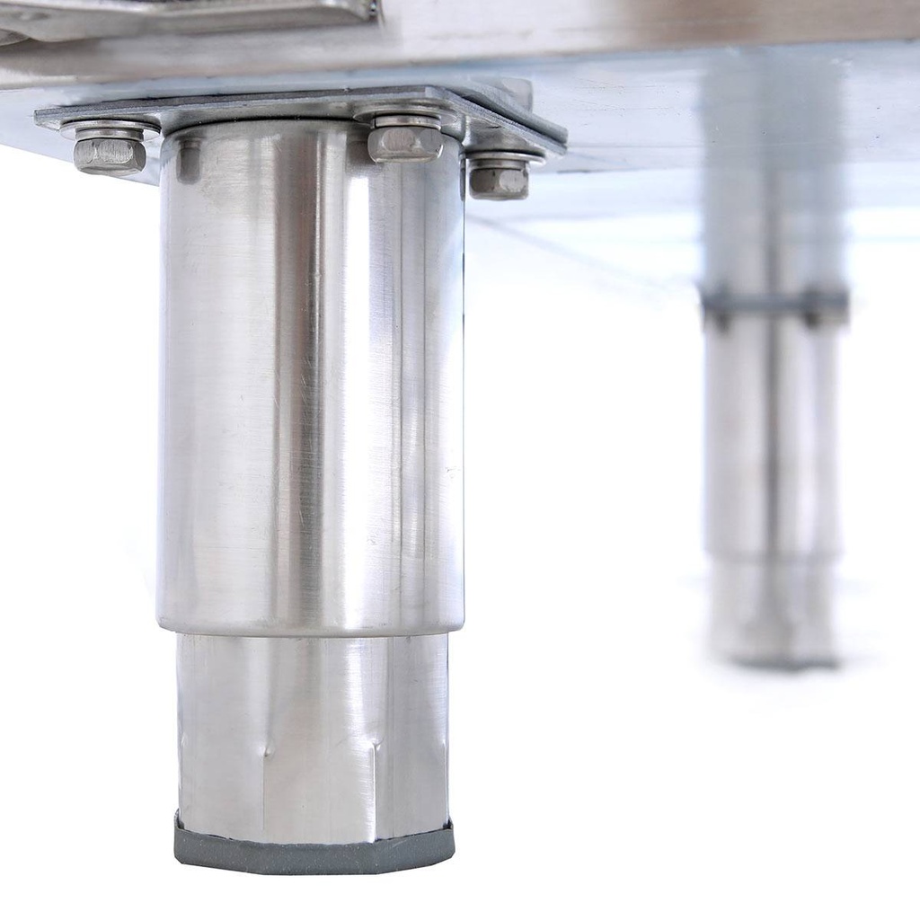 Salattheke / 2-fach mit Türen, Glasaufbau, für 4x GN 1/1 "grau", 1500 x 800 mm