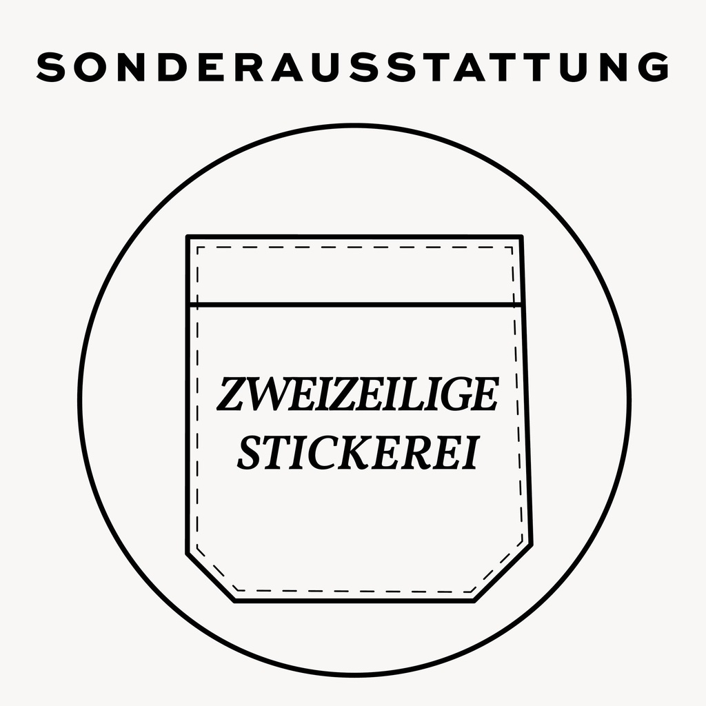 (S01) Stickerei, 2-zeilig