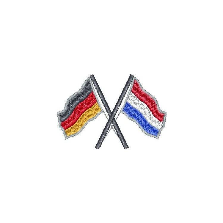 gekreuzte Flaggen