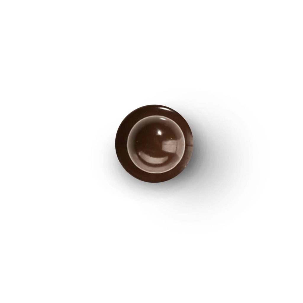 Knopf toffee-braun