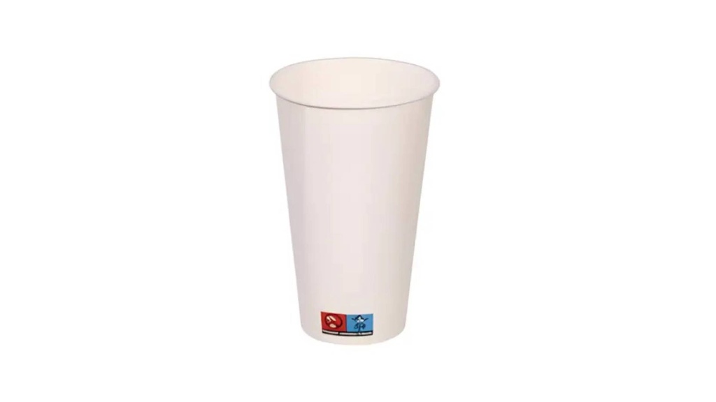 Premium Pappbecher 400 ml. Weiß