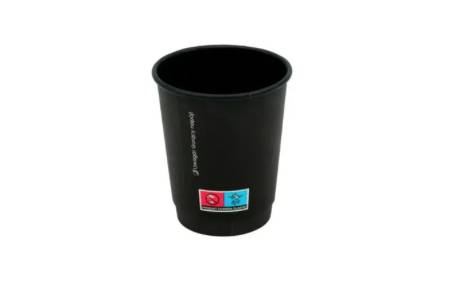 Premium Pappbecher 200 ml. Schwarz