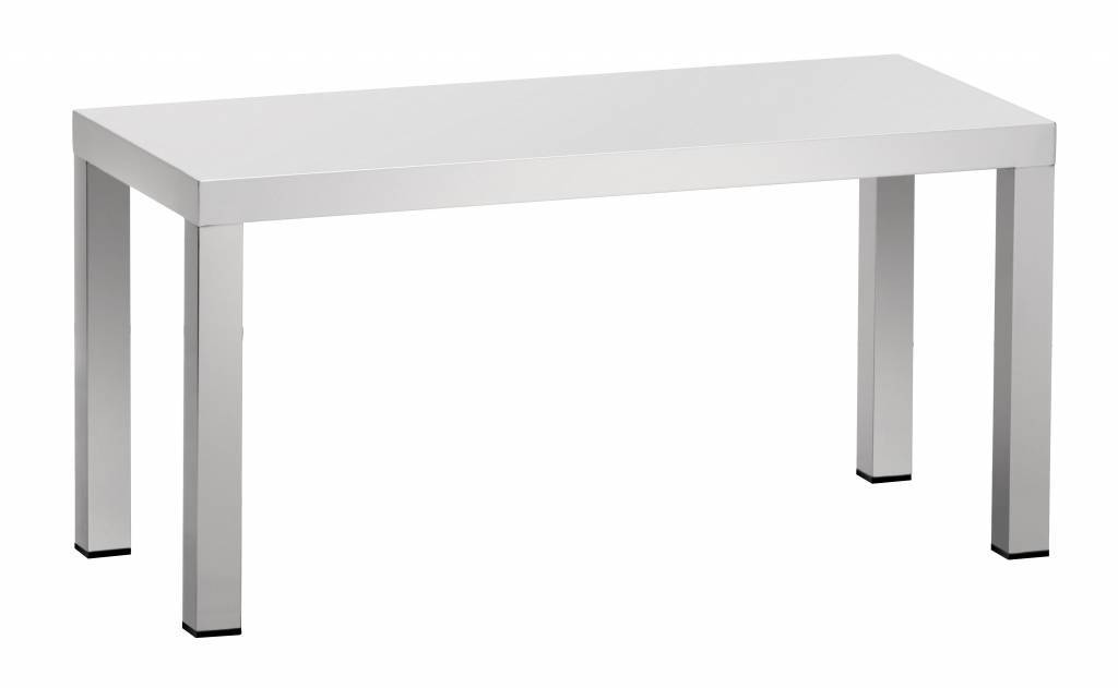 Edelstahl Aufsatzboard 1-Etage | Bautiefe 400 mm | AISI 304