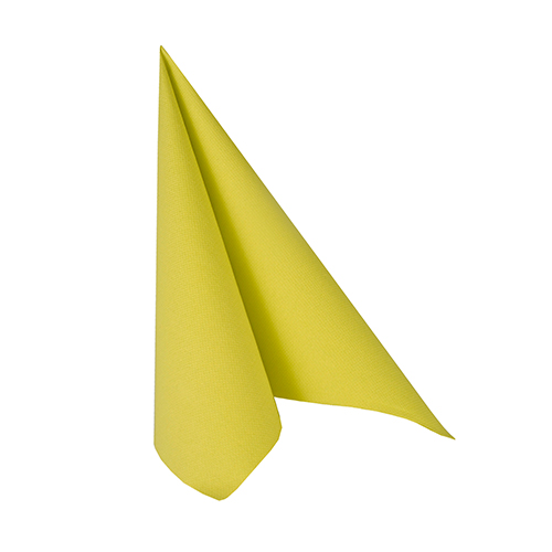 20 Servietten "ROYAL Collection" 1/4-Falz 25 cm x 25 cm limonengrün
