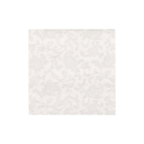 20 Servietten "ROYAL Collection" 1/4-Falz 25 cm x 25 cm weiss "Ornaments"