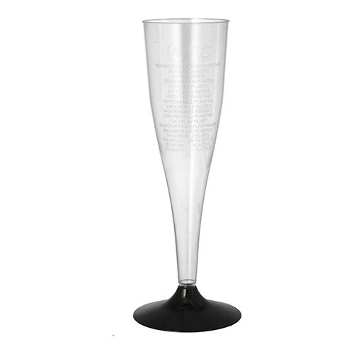 6 Stiel-Gläser für Sekt, PS 0,1 L Ø 5 cm · 17,5 cm glasklar