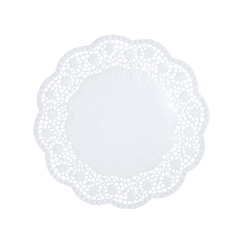 100 Tortenspitzen rund Ø 18 cm weiss