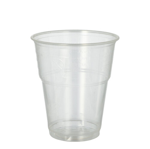 70 Kaltgetränkebecher, PLA "pure" 0,3 L Ø 9,5 cm · 11 cm glasklar mit Schaumrand