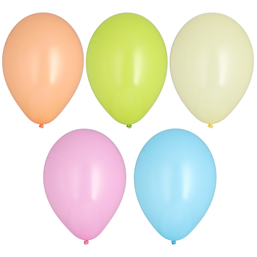 10 Luftballons Ø 25 cm farbig sortiert "Pastel"