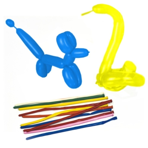 50 Modellierballons 140 cm farbig sortiert "Maxi"