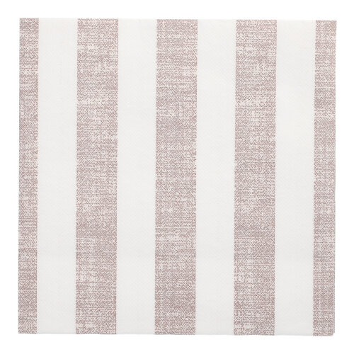 50 Servietten "ROYAL Collection" 1/4-Falz 40 cm x 40 cm mocca "Lines"