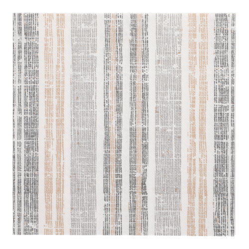 50 Servietten "ROYAL Collection" 1/4-Falz 40 cm x 40 cm grau "Stripes"