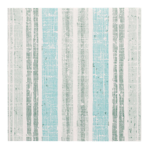 50 Servietten "ROYAL Collection" 1/4-Falz 40 cm x 40 cm dunkelgrün "Stripes"