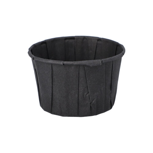100 Dressingbecher, Papier 110 ml Ø 7 cm · 4,2 cm schwarz
