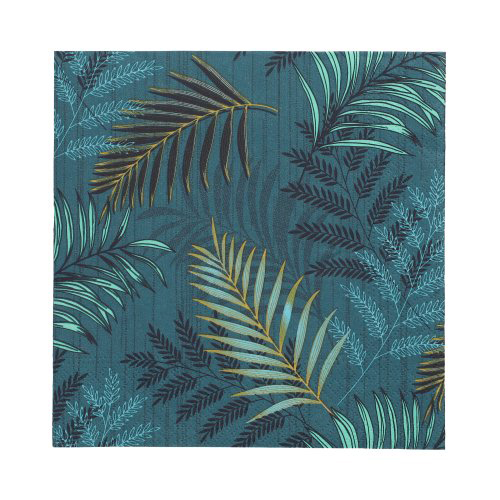 20 Servietten, 3-lagig 1/4-Falz 33 cm x 33 cm "Jungle Leaves"