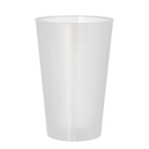 10 Mehrweg-Trinkbecher PP 0,4 L Ø 8,6 cm · 12,9 cm transluzent extra stabil