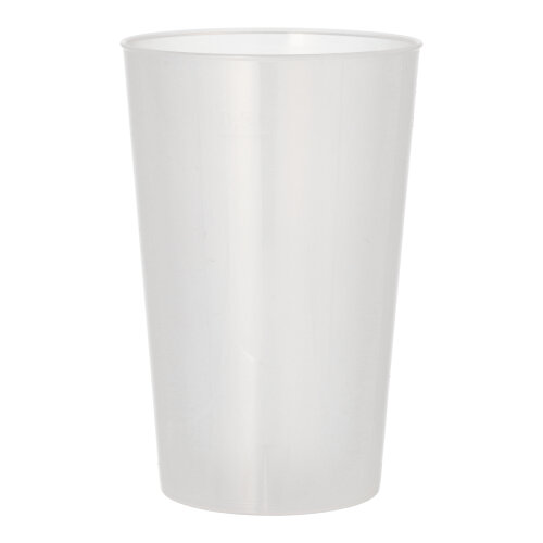 12 Mehrweg-Trinkbecher PP 0,5 L Ø 9,2 cm · 13,9 cm transluzent extra stabil