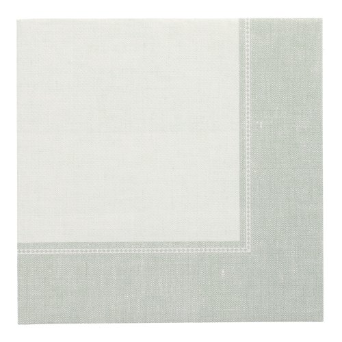 20 Servietten "ROYAL Collection" 1/4-Falz 40 cm x 40 cm jadegrün "Linum"