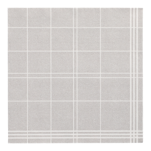 20 Servietten "ROYAL Collection" 1/4-Falz 40 cm x 40 cm grau "Kitchen Craft"