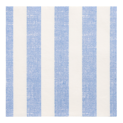 20 Servietten "ROYAL Collection" 1/4-Falz 40 cm x 40 cm blau "Lines"
