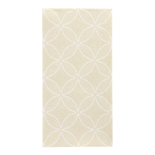 50 Servietten "ROYAL Collection" 1/8-Falz 40 cm x 40 cm champagner "Circle Flowers"
