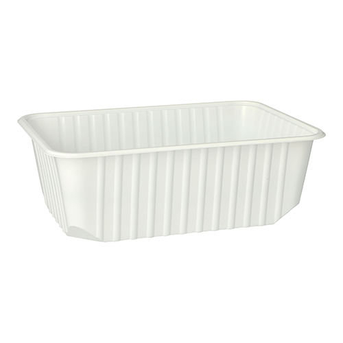 50 Verpackungsbecher, PP 1 L 6,3 cm x 18,6 cm x 13,3 cm weiss