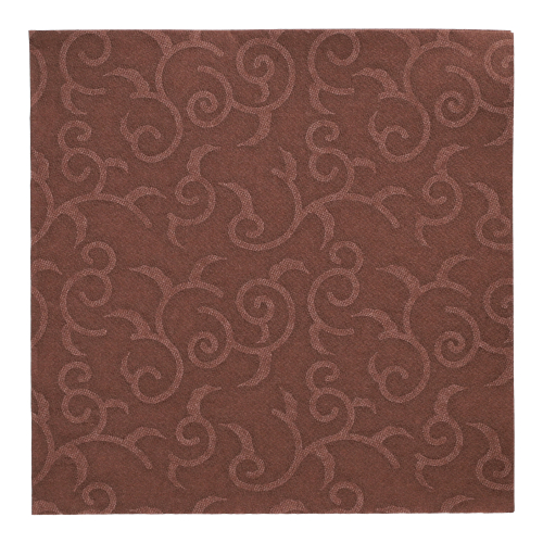 50 Servietten "ROYAL Collection" 1/4-Falz 40 cm x 40 cm braun "Casali"