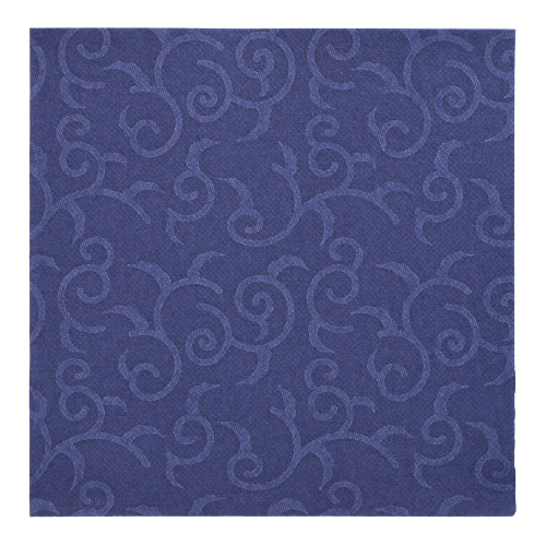 50 Servietten "ROYAL Collection" 1/4-Falz 40 cm x 40 cm dunkelblau "Casali"