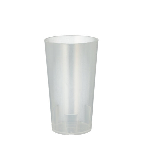 10 Mehrweg-Trinkbecher 0,2 L Ø 6,5 cm · 11,4 cm transluzent unzerbrechlich