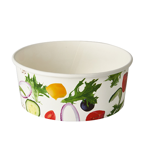 45 Salatschalen, Pappe "To Go" 750 ml Ø 15 cm · 6 cm "Salad"