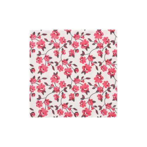 20 Servietten, 3-lagig 1/4-Falz 25 cm x 25 cm fuchsia "Milleflora"